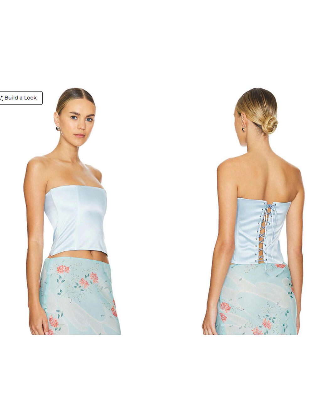 Bella Venice x REVOLVEThe Jolie Corset baby blue size XS NWT $145msrp
